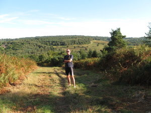 Me on Church Road near the top of the Ashdown Forest