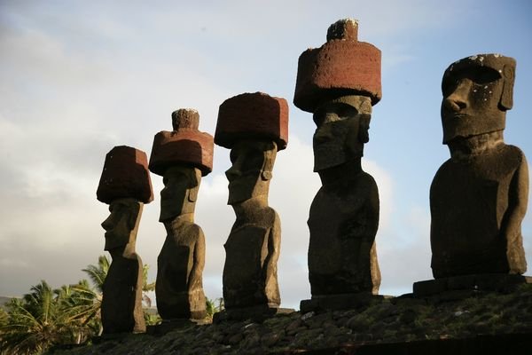 dawn of the moai