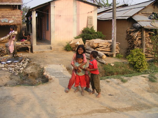 Nepali Tharu children...