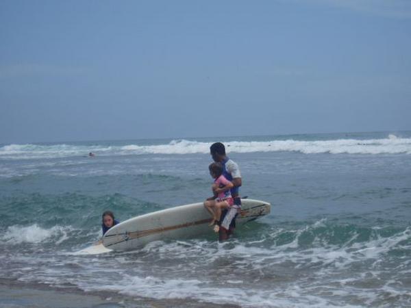Some even smaller surfers