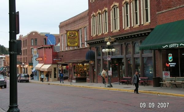 Main St in Deadwood, South Dakota