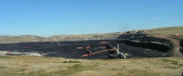 strip coal mining in Wyoming
