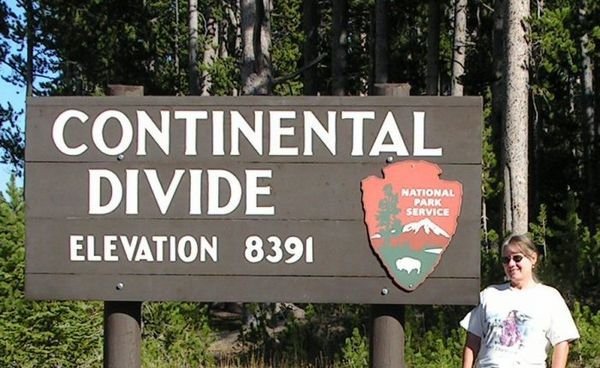 me at the Continental Divide in Yellowstone