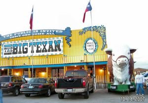 Jim at 'The Big Texan' steakhouse