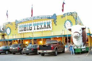 me at 'The Big Texan' steakhouse