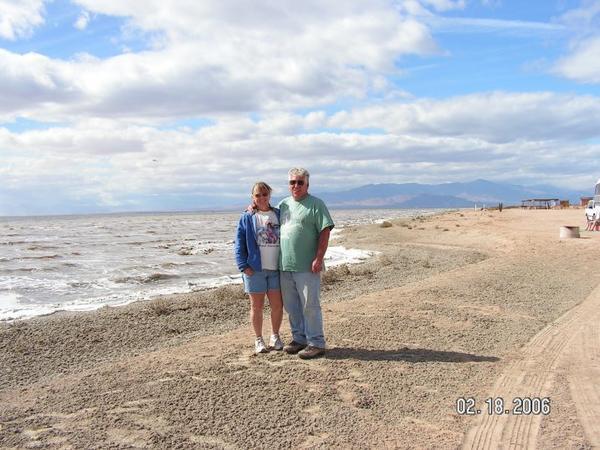 Jim and I at Salton Sea 
