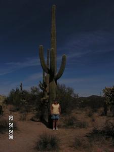 me in front of a Saguaro Cactus