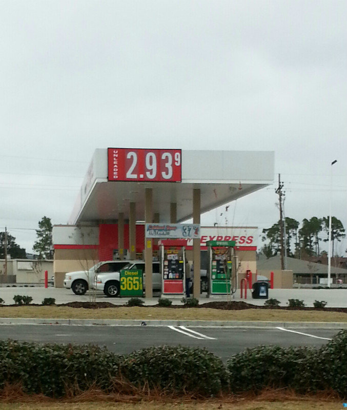 price of gas in MS