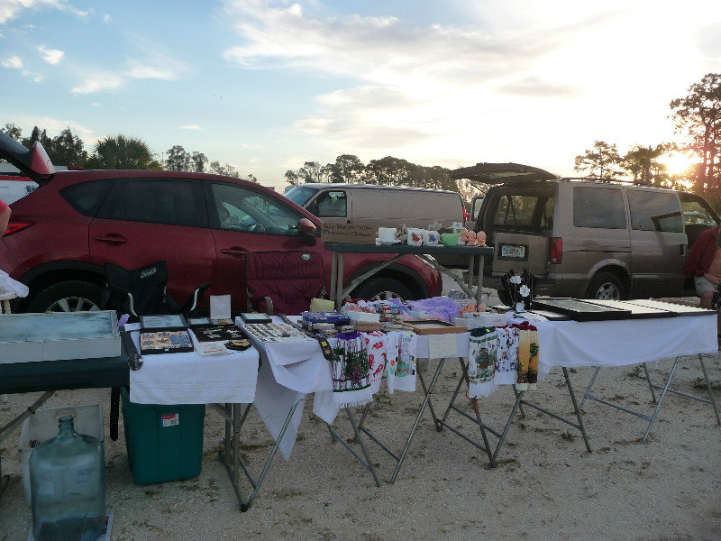 set up at drive-in