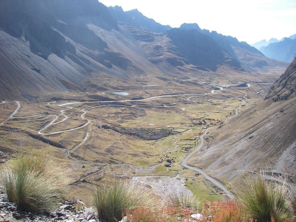 A view of the valley at over 4000m above sea level