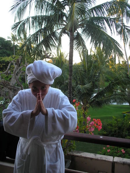 Maire getting into the Spirit of things in Bali
