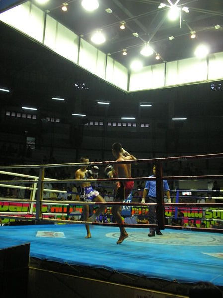 Action from a Thai Boxing Match