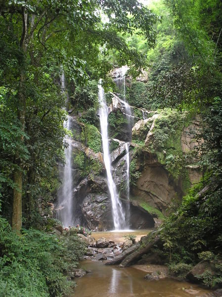 The Waterfall at the trek in Chiang Mai