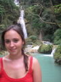 Maire at the Tat Kuang Waterfall