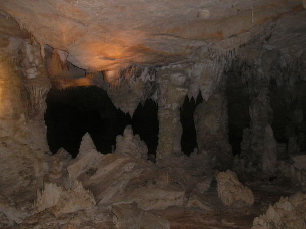 Inside the 7 Km long Konglo Cave.
