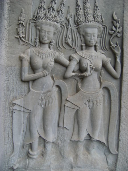 Bas Relief from the Walls of Angkor Wat