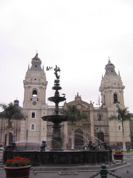 Lima Fountain in Plaza De Armas