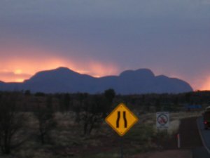 Sunset at the Olgas!
