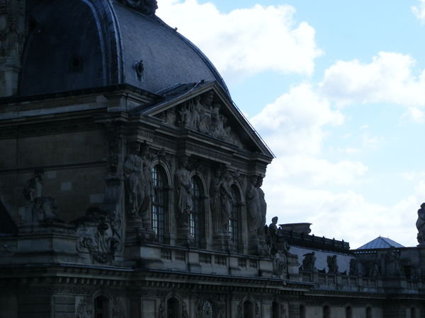 more of the actual building of the louvre