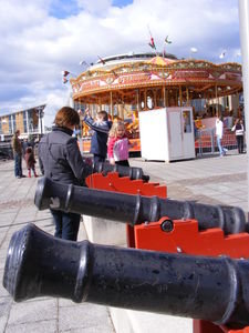 cannons and a carousel