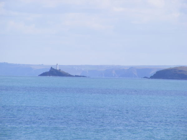 godrevy lighthouse, from a long ways away