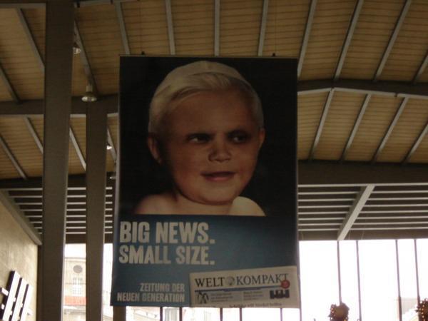 a strange ad in the munich train station
