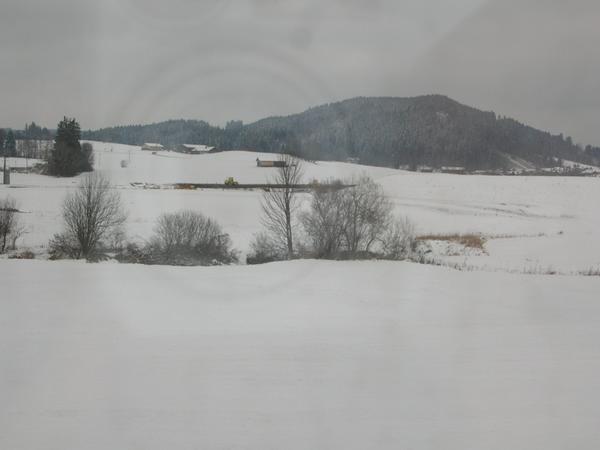 on the train ride to fussen