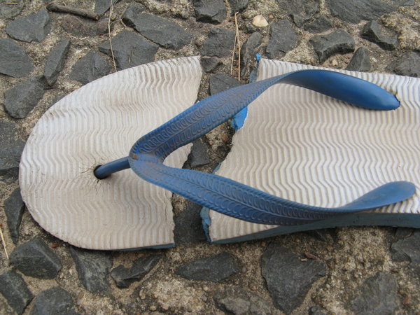 These thongs were made for walking
