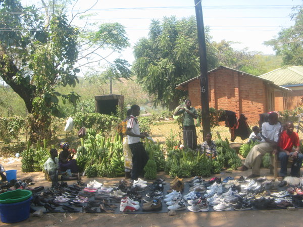 Shoe shopping Malawi style