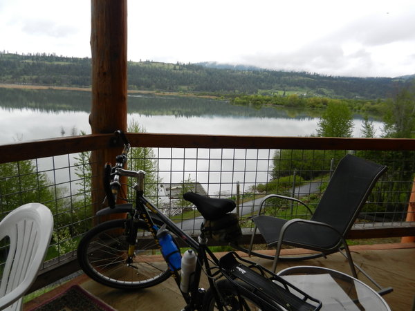 View from the balcony of the Lakeview Lodge