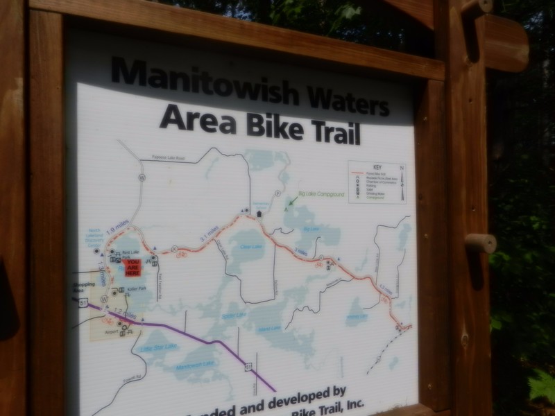 Some of the route was on dedicated bike trails