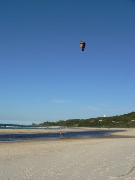 Kite surfing at Clarks Beach