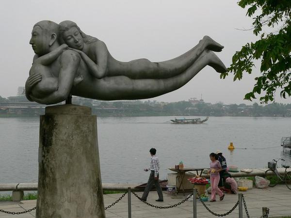 Riverbank sculpture