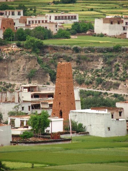 Brick watchtower