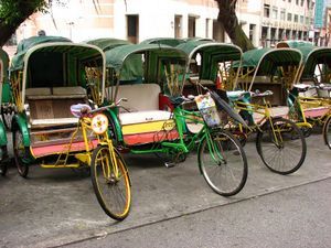 Row of cyclos