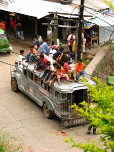 Overcrowded jeepney