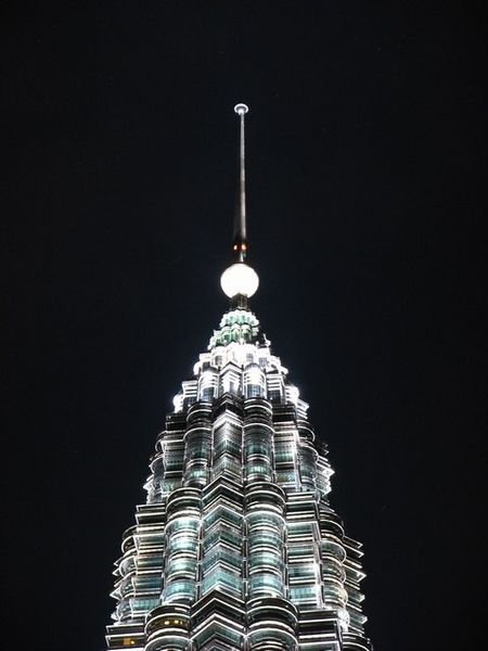 A Petronas Tower by night