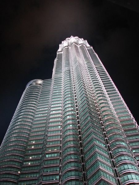 A Petronas Tower by night
