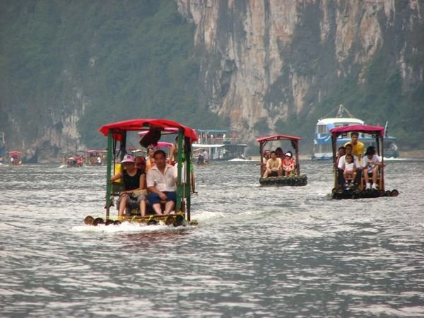 Boats on Li River