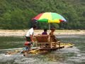 Bamboo raft on Li River