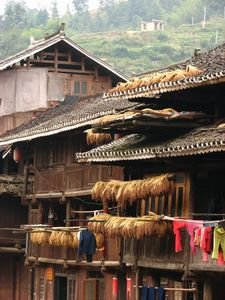 Drying rice and clothes