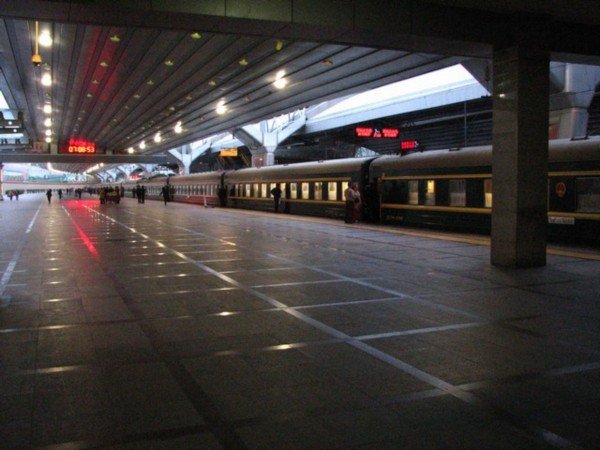 Beijing railway station and K23 train