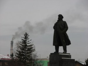Lenin inhaling his favourite whiff