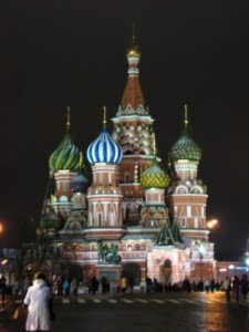 St  Basil's Cathedral by night