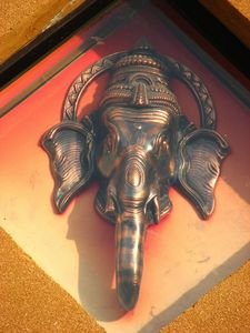 Unexpected temple elephant