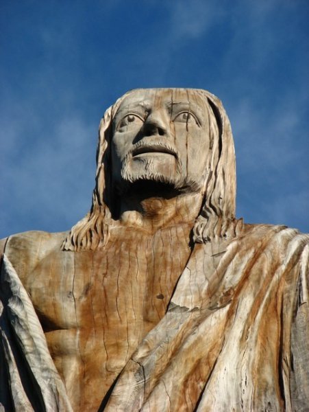 Wooden statue of Christ