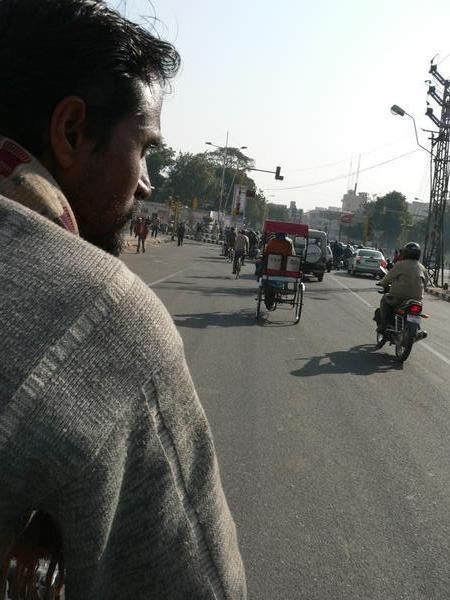 Profile shot of my cycle rickshaw-wallah
