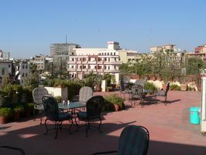 Roof terrace at the Hotel Atithi