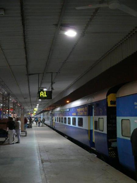 A train at Jaipur station