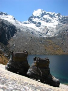 Mount Churup and my boots